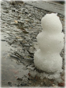 Ein Schneemann im Mai!